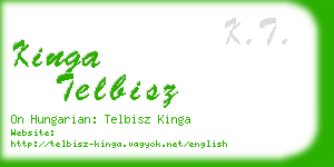 kinga telbisz business card